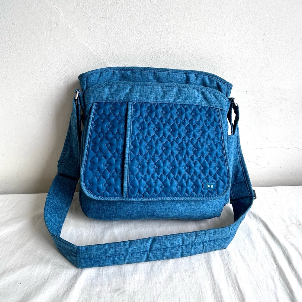 Lug Blue Shamrock Quilted Crossbody Bag